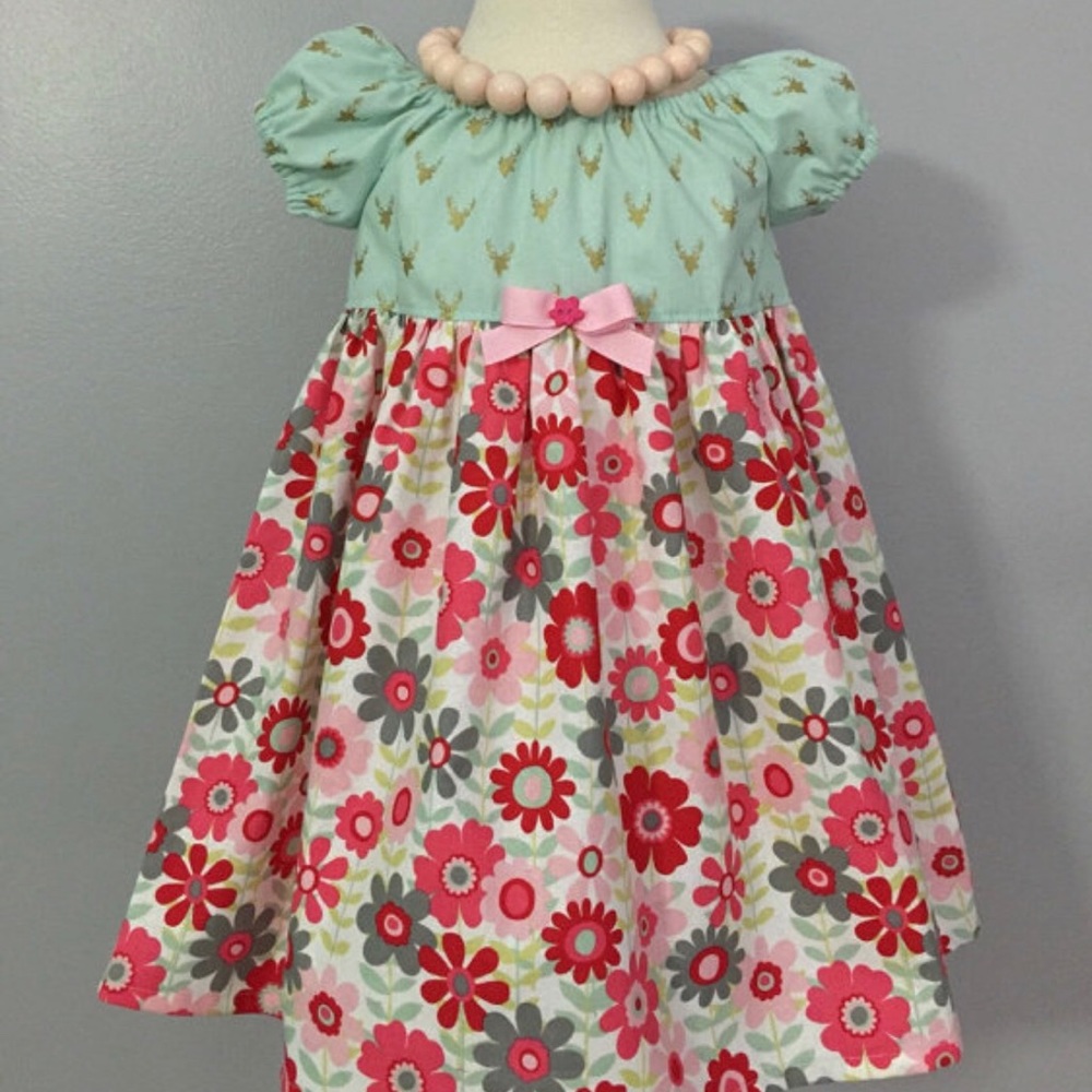 RESERVED Girls Handmade dress